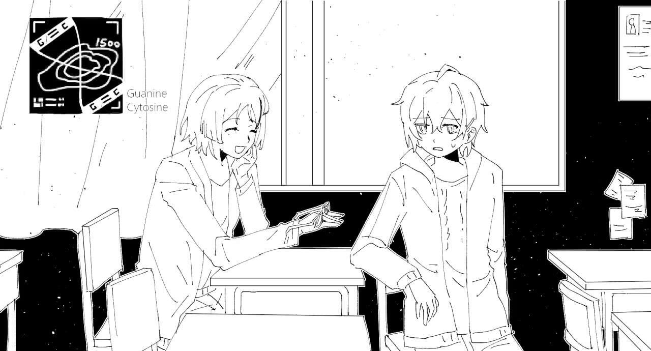 Two person(With simple background)