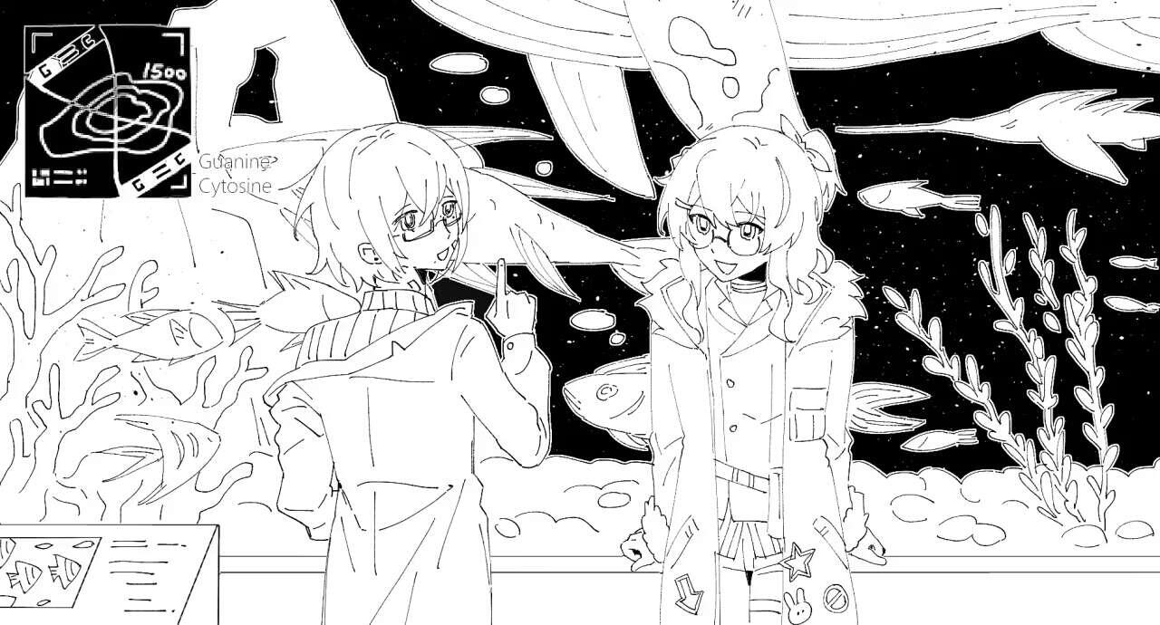 Two person(Complex background)